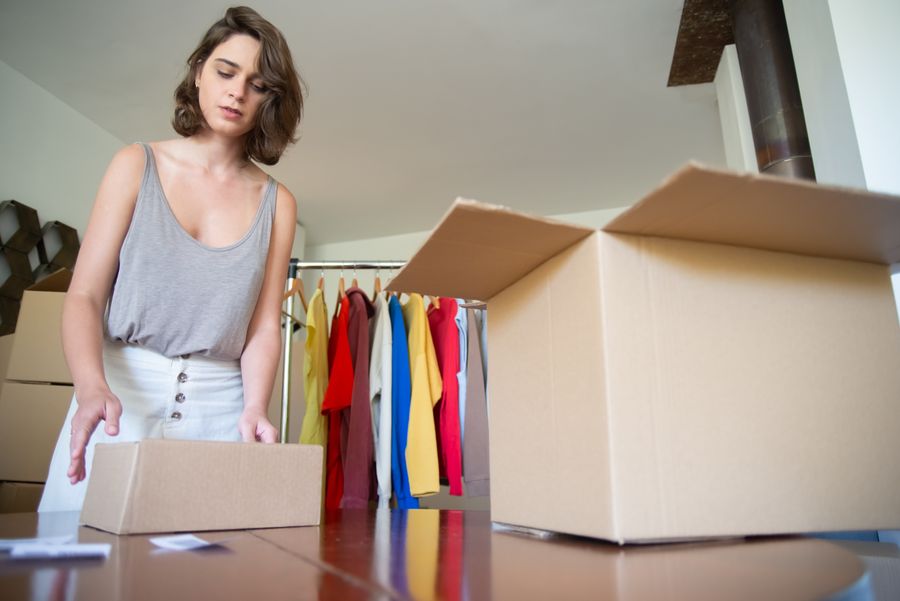 Packing online shop orders